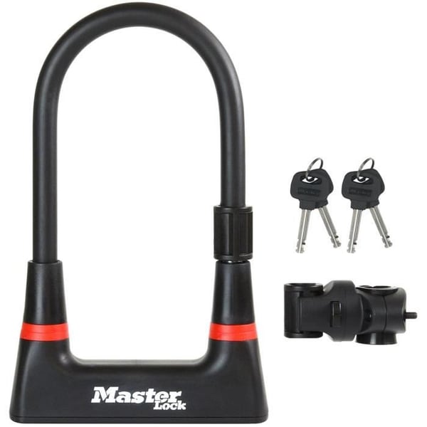 U-lukko polkupyörän lukkoon - MASTER LOCK - 8279EURDPRO - Karkaistua terästä. Avain. Sertifioitu