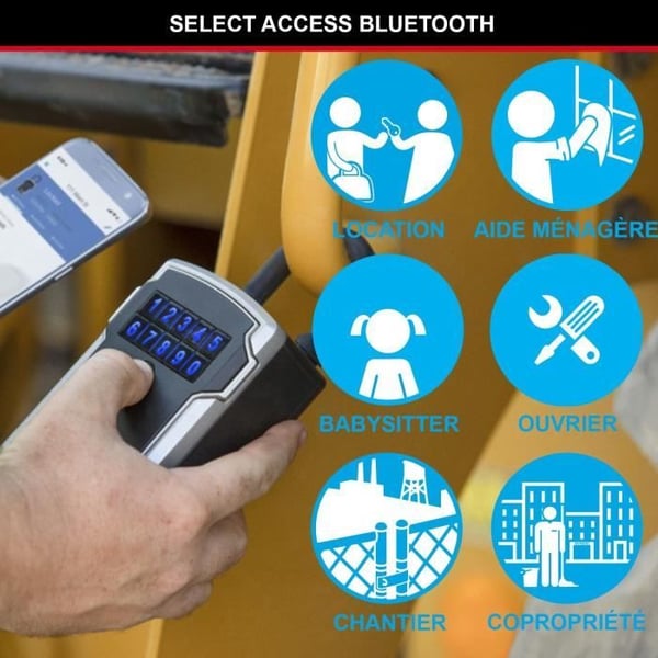 MASTER LOCK Ansluten nyckellåda - Bluetooth eller kombination - Med handtag