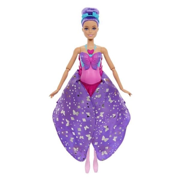 Barbie - Fra danser til sommerfugl - 2 i 1 transformationsdukke HXJ10