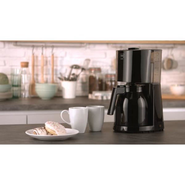MELITTA Suodatinkahvinkeitin - Enjoy II Therm Black 1017-06 - 1000W - AromaSelector - Tippakastelujärjestelmä