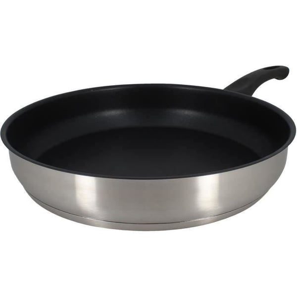 Stegepande - MENASTYL - 6020247 - Rustfrit stål - 28 cm - Velegnet til alle kogeplader inklusive induktion