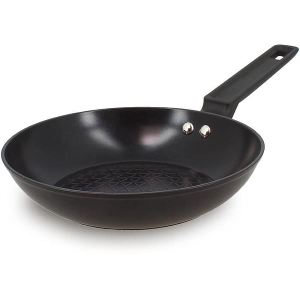 Stegepande - MENASTYL - 6020635 - Smedet aluminium - 20 cm - Sort - Velegnet til alle kogeplader inklusive induktion