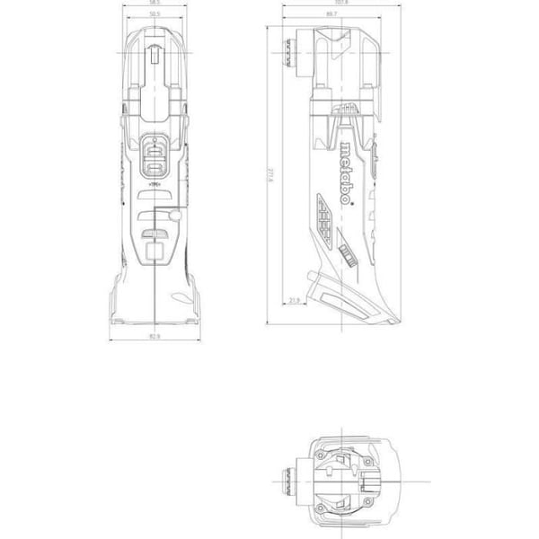 Sladdlöst multifunktionsverktyg - METABO - MT 18 LTX - 18 V - MetaBOX 145 L