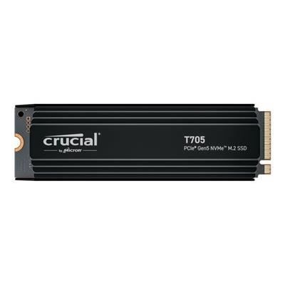 Intern gaming-SSD med premium køleplade - CRUCIAL - T705 SSD 2TB PCIe Gen5 NVMe M.2 (2024) - CT2000T705SSD5