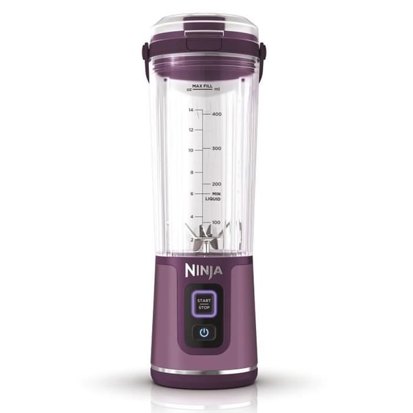 Ninja Blast bærbar blender - BC151EUPR - 530 ml skål - 2 timers batterilevetid - ledningsfri - BPA-fri - lilla