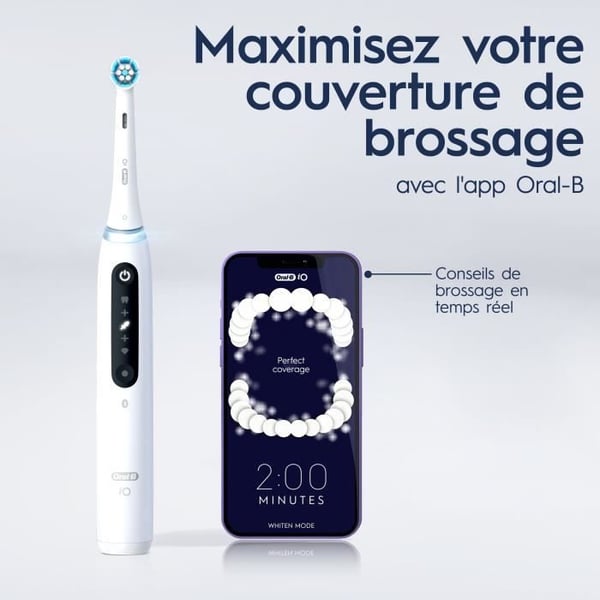 Hammasharjat - ORAL-B - iO5n Quite - Valkoinen + Matkakotelo - Sähköinen