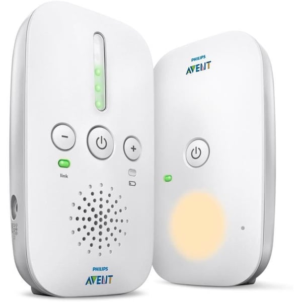 SCD 502/26 Babyvakt - PHILIPS AVENT - DECT-ljud - Grå/Vit - 300 m räckvidd - Justerbar volym - 24 timmars batteritid