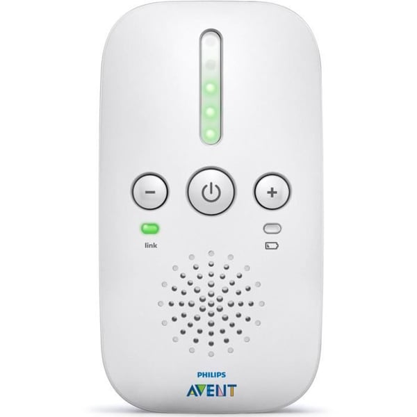 SCD 502/26 Babyvakt - PHILIPS AVENT - DECT-ljud - Grå/Vit - 300 m räckvidd - Justerbar volym - 24 timmars batteritid