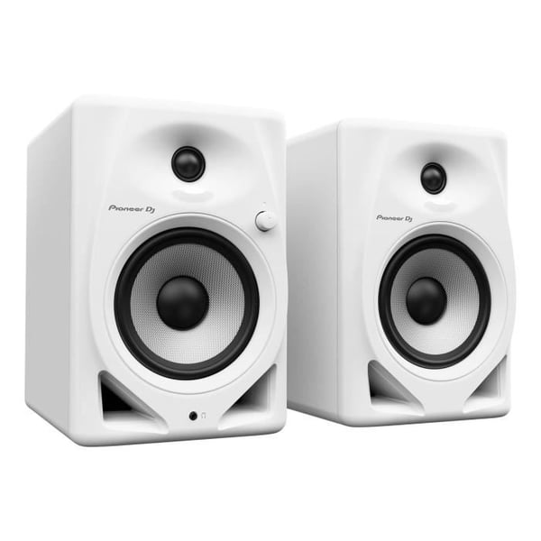 Par Pioneer DJ DM-50D-W monitorhøjttalere - Basrefleks - 2x25W - DJ- eller produktionstilstand - Hvide