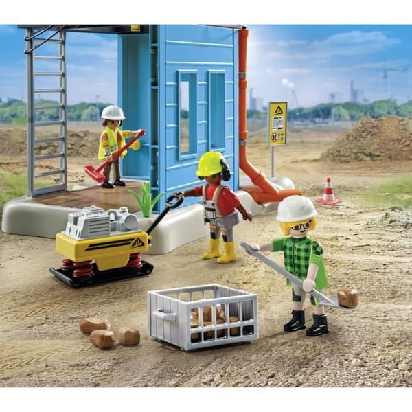 PLAYMOBIL - 71650 - Arbetare och byggarbetsplats