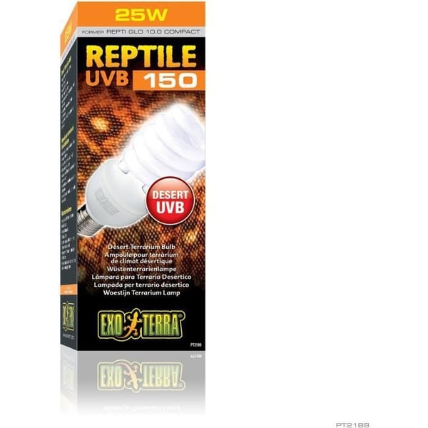 UVB Kompaktlysrör för Terrarium - EXO TERRA - Reptil UVB 150 - Ökenklimat 26W