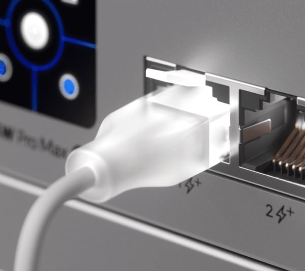 Ubiquiti UACC-Cable-Patch-EL-2M-W netværkskabel Gennemsigtig. Hvid Cat6