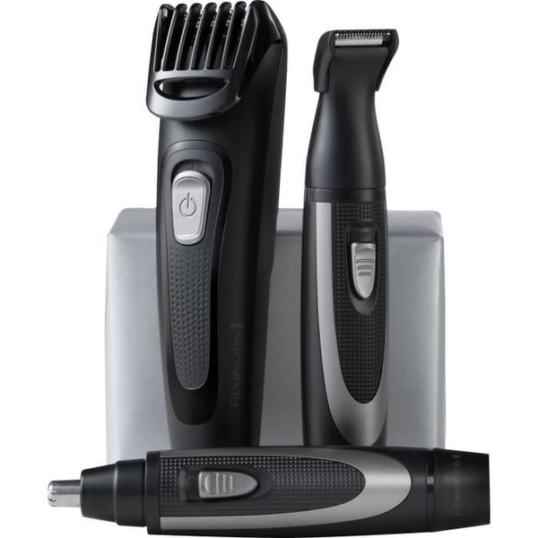 Skægsæt - REMINGTON - The Works - Selvslibende trimmer - Justerbar kam - 45 minutters batterilevetid - USB