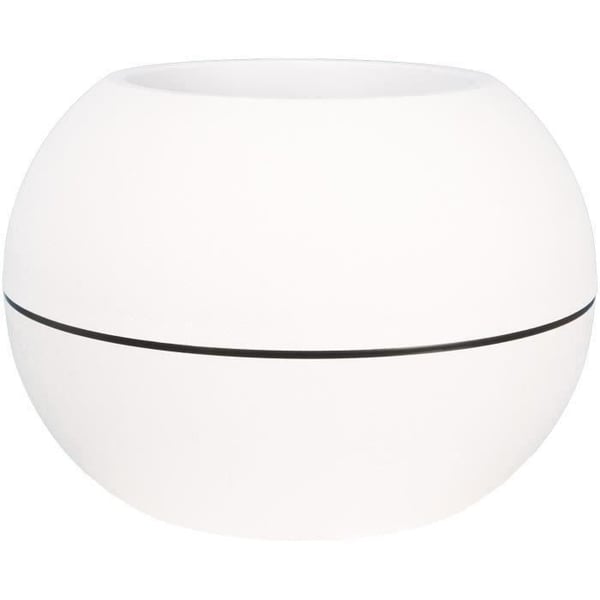 RIVIERA GRANIT BOULE rund blomlåda - Plast - Diameter 50 cm - Vit