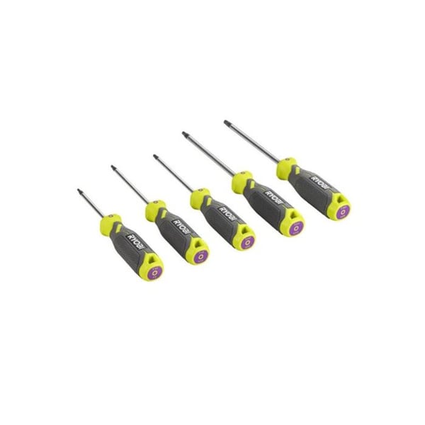 RYOBI - 5-osainen TORX-ruuvimeisselisarja magneettiterällä T10, T15, T20, T25, T30 - RHSDST5