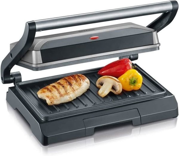 SEVERIN - Elektrisk Grill KG2394 - Stegeflade 23x14,5cm - Non-stick plader - 800W