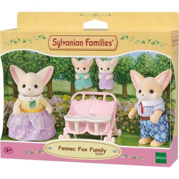 Dukke - SYLVANIAN FAMILIES - Fennec Familie - Flerfarvet - Artikuleret og omhyggeligt klædt