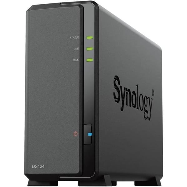 NAS-server - SYNOLOGY - DS124 - 1 bay - Gigabit Ethernet - 1 GB RAM