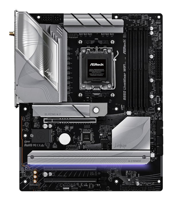 Asrock B850 LiveMixer WiFi AMD B850 Socket AM5 ATX -emolevy