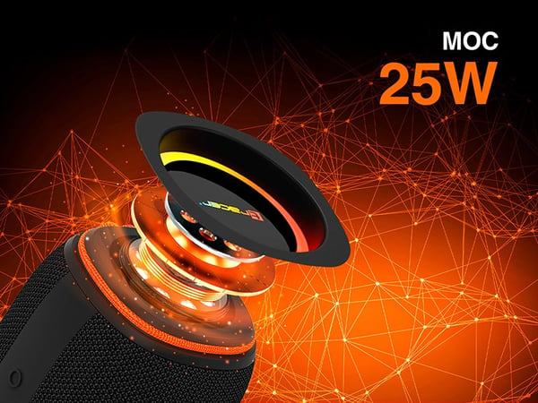 Tracer XtremeBeat Ultra TWS kannettava Bluetooth-kaiutin musta 25 W
