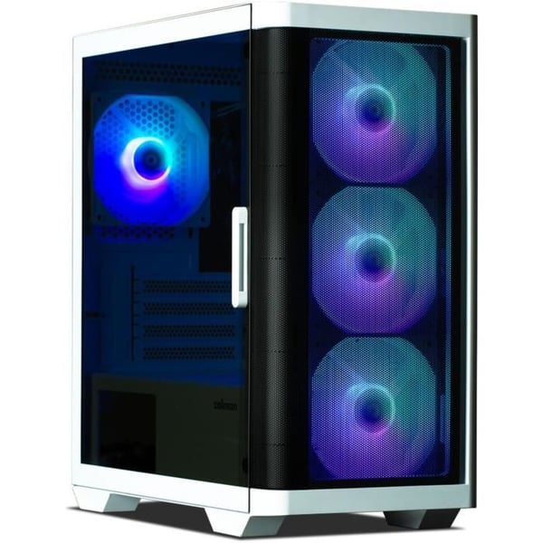PC-chassi utan nätaggregat - ZALMAN M4 ARGB (Vit) - Midi-tower - M-ATX-format