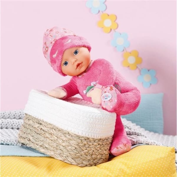 Baby Born - Sleepy - Mjuk docka med inbyggd skallra - Rosa - 30 cm - Från 3 år