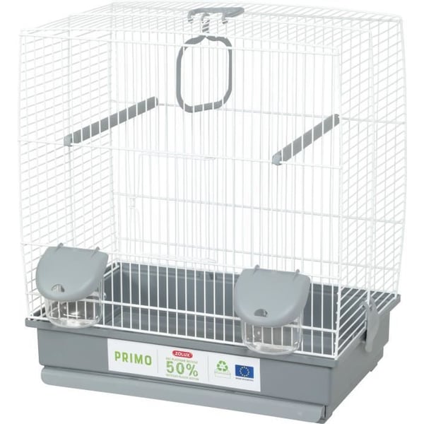 Fuglebur - Carla - Genbrugsplastik - 2 siddepinde - 2 foderautomater - Gynge