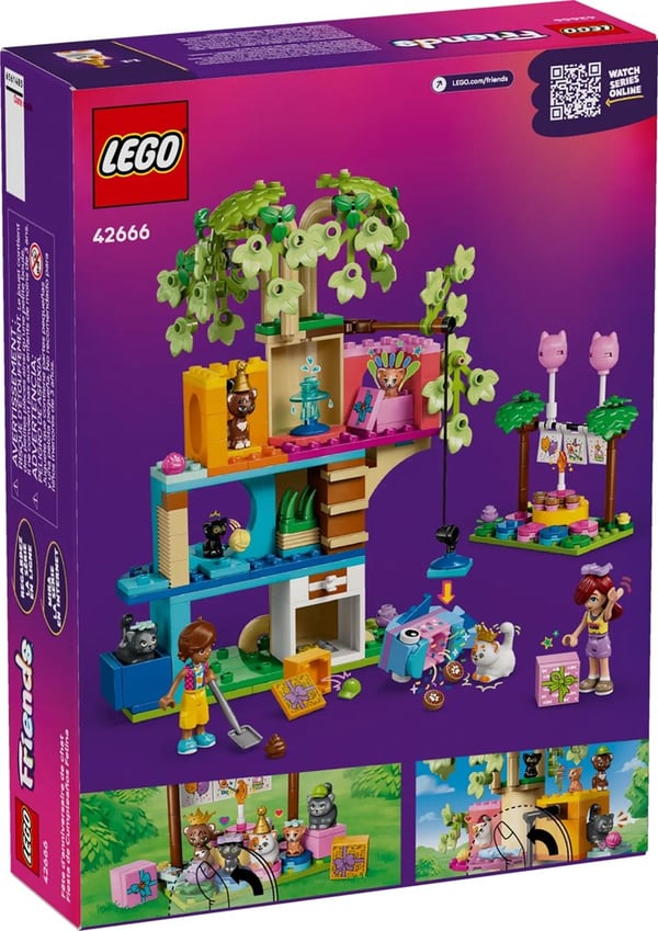 LEGO FRIENDS 42666 Kattefødselsdagsfest og træhus