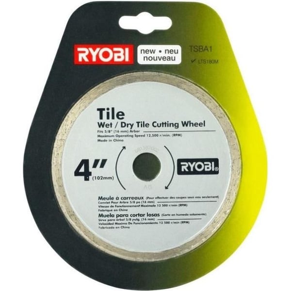 RYOBI - Katkaisulaikka, halkaisija 102 mm, ONE+™ LTS180M -laattaleikkuriin - TSBA1