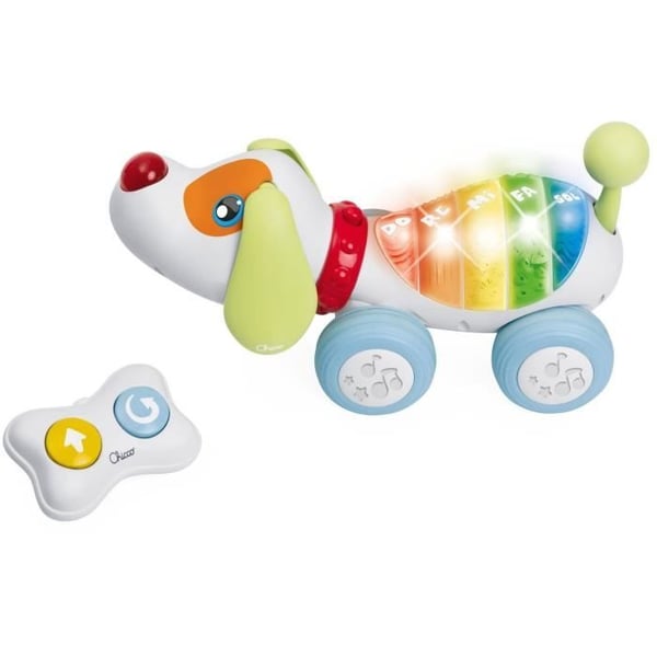 Træklegetøj - Chicco - Hund Ré Mi - Hvid - 18 måneder - Indendørs