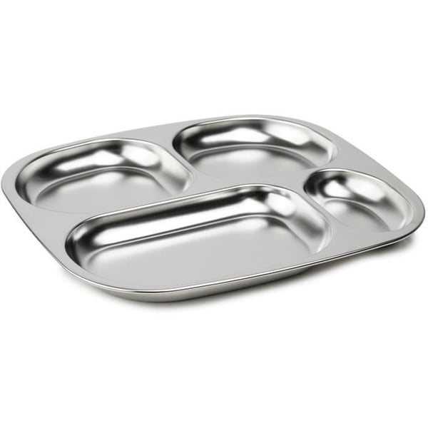 Opdelt bakke - THERMOBABY - 4 rum - BPA-fri - Rustfrit stål
