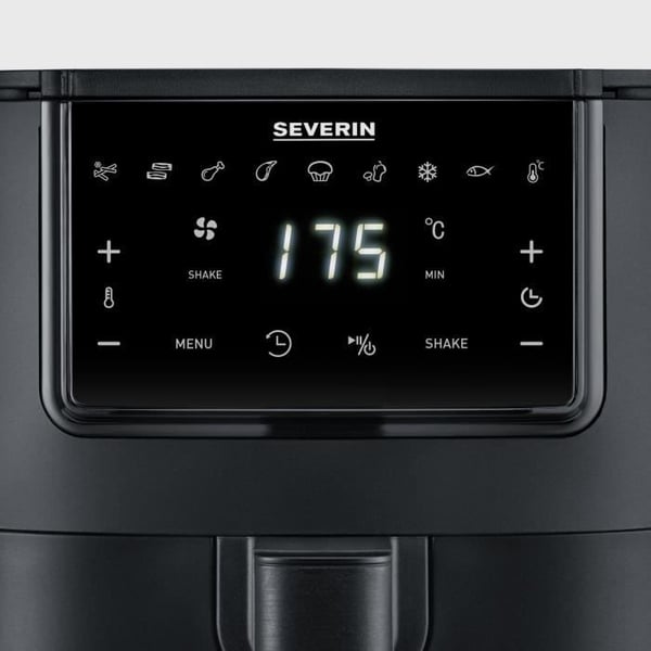 SEVERIN Oliefri Frituregryde - Airfryer FR2461 - 4L Kapacitet - 8 Programmer - 1300W
