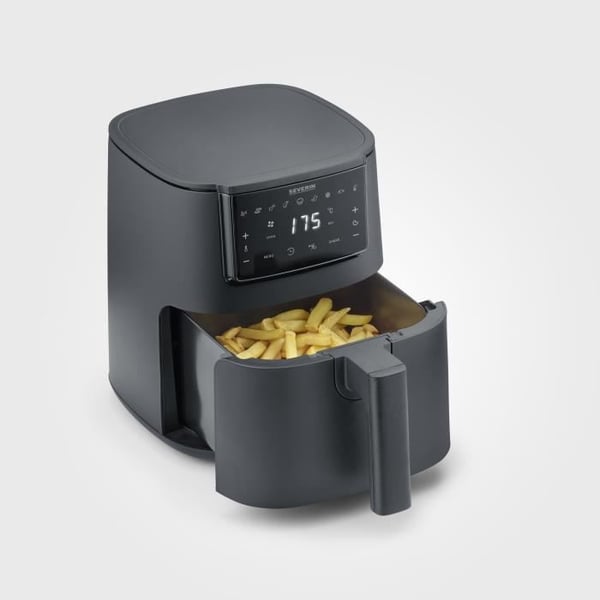 SEVERIN Oliefri Frituregryde - Airfryer FR2461 - 4L Kapacitet - 8 Programmer - 1300W