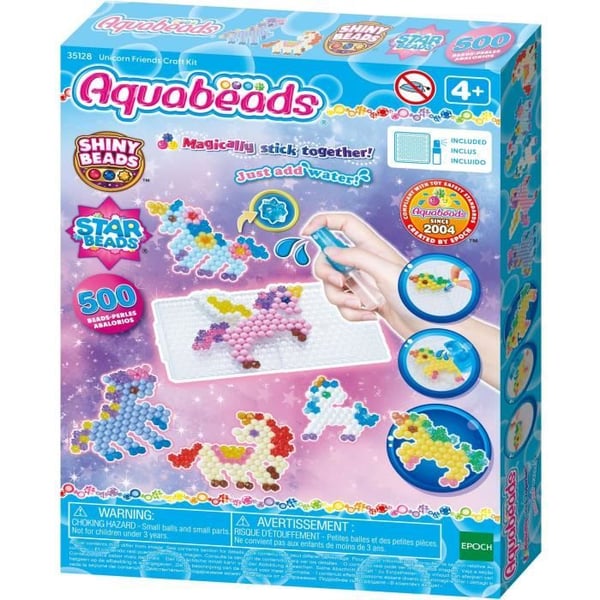 Enhörningsvänner-kit - AQUABEADS - 800 pärlor - Från 4 år