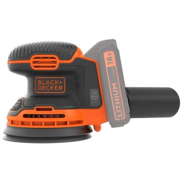 BLACK+DECKER 18V Akku-excentersliber - BDCROS18N-XJ - Kraftig - Ergonomisk design