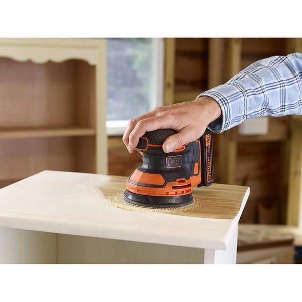 BLACK+DECKER 18V Akku-excentersliber - BDCROS18N-XJ - Kraftig - Ergonomisk design