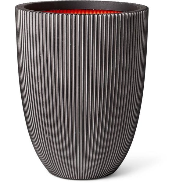 CAPI EUROPE - Elegant GROOVE-vas - 46x58 cm - Antracit - 100 % återvinningsbar