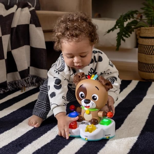 BABY EINSTEIN DEAN hunden - Multisensorisk udviklingslegetøj. Lærer farver. Former. Musik. Flersproget 6M+