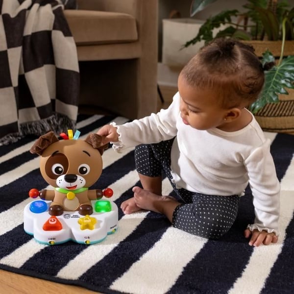 BABY EINSTEIN DEAN hunden - Multisensorisk udviklingslegetøj. Lærer farver. Former. Musik. Flersproget 6M+