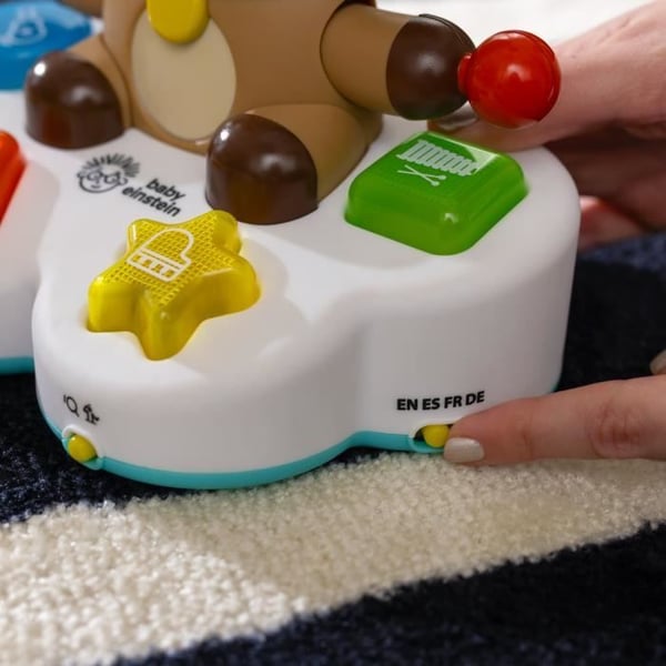 BABY EINSTEIN DEAN hunden - Multisensorisk udviklingslegetøj. Lærer farver. Former. Musik. Flersproget 6M+