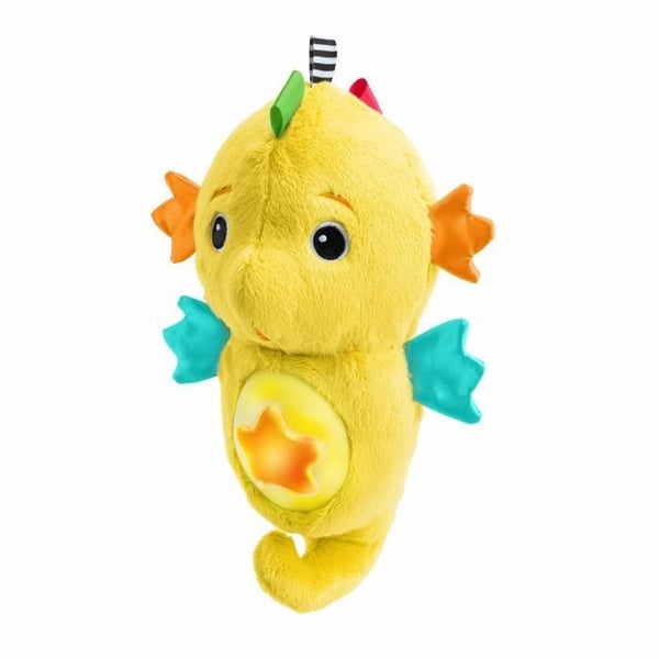 BABY EINSTEIN Baby natlampe. Gul søhest-dyne. Reagerer på babyens gråd. Musikalsk. Lysende. Hvid støj. Sutteklips.