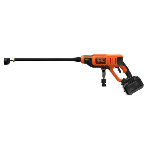 Batteridrevet højtryksrenser + 2Ah batteri + oplader - BLACK+DECKER - BCPC18D1-QW - 24 bar - 18V