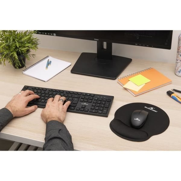 Ergonomisk musmatta - Bluestork - BS-PAD-ERGO - Handledsstöd - Tjocklek 3 mm