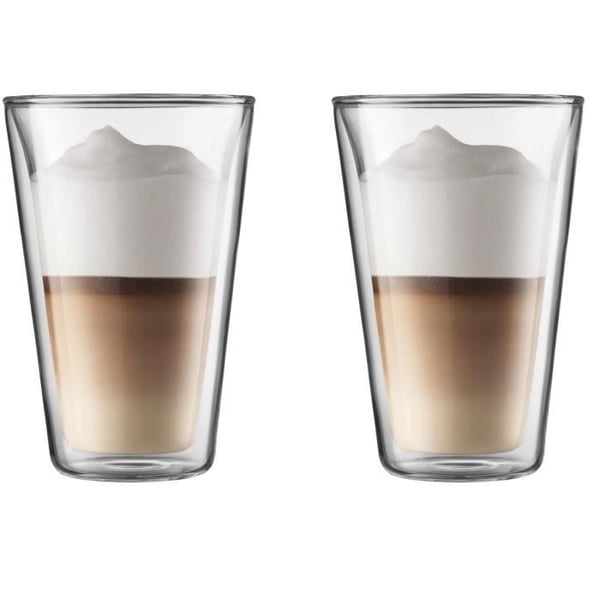 BODUM CANTEEN Set med 2 dubbelväggiga glas 0,4 l Transparent