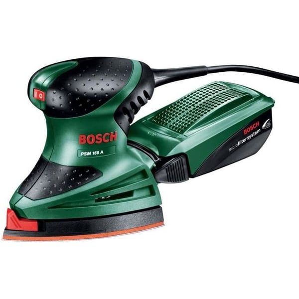 BOSCH PSM 160 A monitoimihiomakone - Tehokas ja monipuolinen - Hionta ja kiillotus - Boschin mikrosuodatinjärjestelmä
