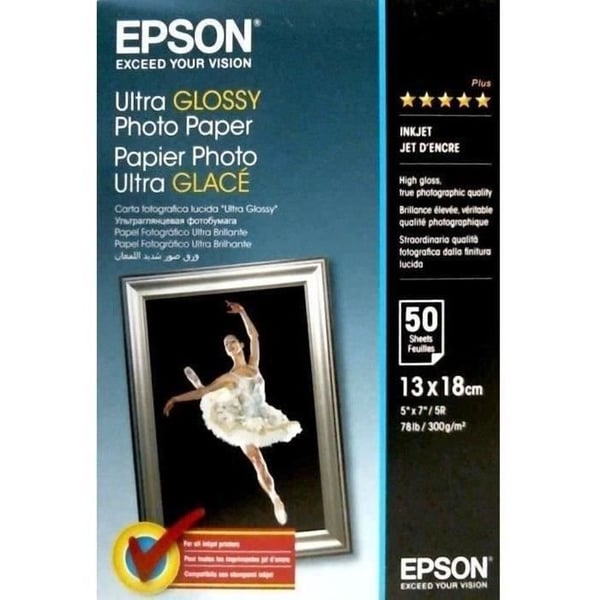 Epson Ultra Glossy fotopapir - 13x18 cm - 50 ark - 300 g/m²