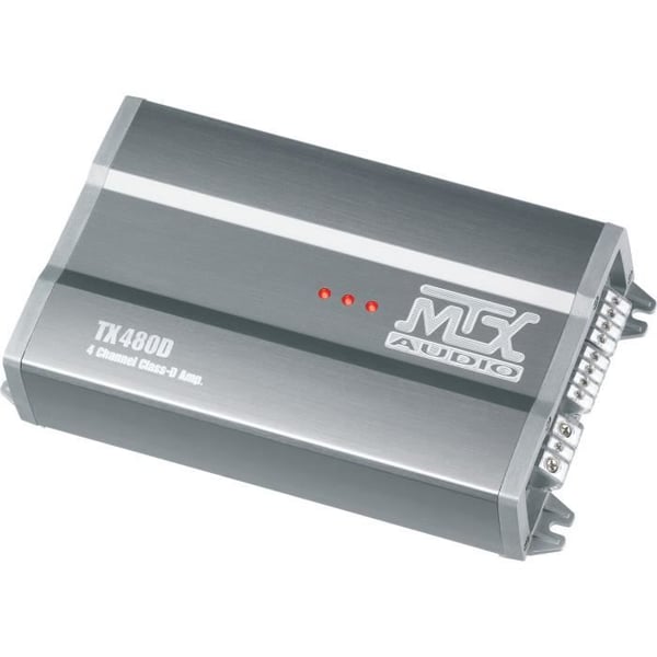 MTX TX480D Klasse-D bilforstærker 4x120W RMS @20 eller 2x240W RMS @ 40 variable filtre