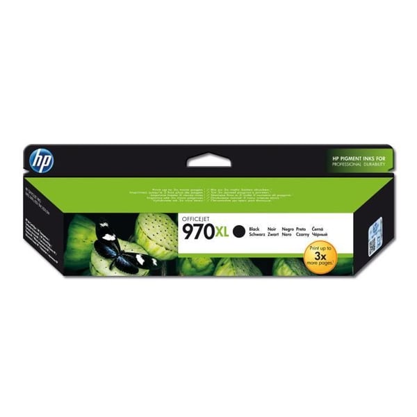 HP 970XL musta alkuperäinen riittoisa mustekasetti (CN625AE) HP Officejet Pro X451/X476/X551/X576 -tulostimiin