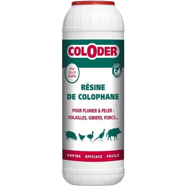 SANITERPEN COLODER - Rosinharpiks 600 g - Bruges til plukning af fjerkræ
