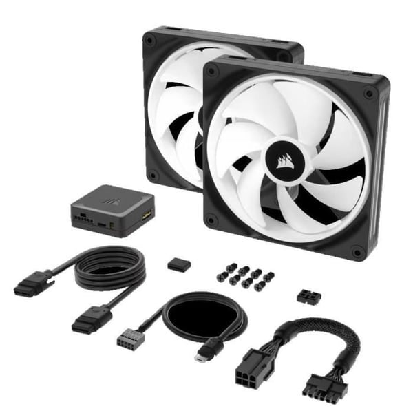 PC-køling - CORSAIR - CO-9051004-WW - iCUE LINK QX140 RGB 140mm PWM blæser startsæt